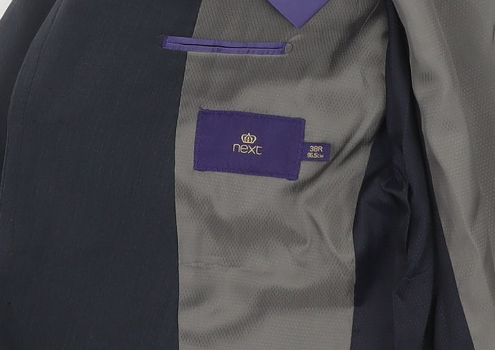Next Men's Grey Blazer, 38R, Single-Breasted