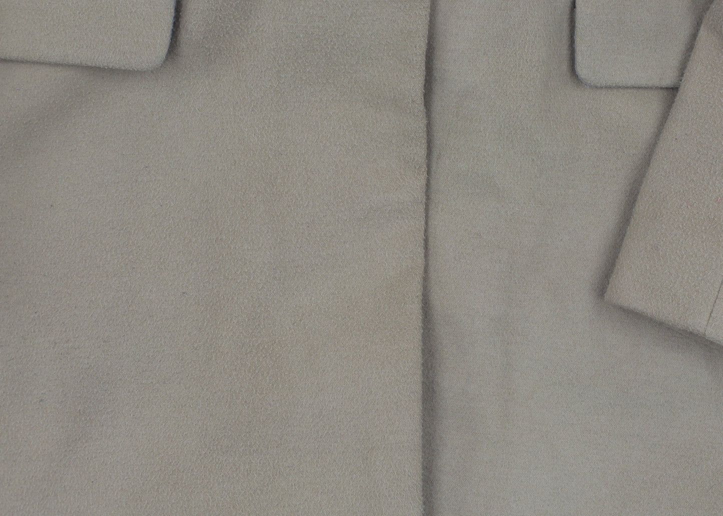 Topshop Women's Beige Mid-Length Coat Size 10