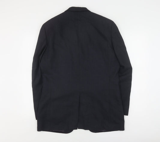 Vintage Men's Black Wool Blazer, 38R, Business Attire