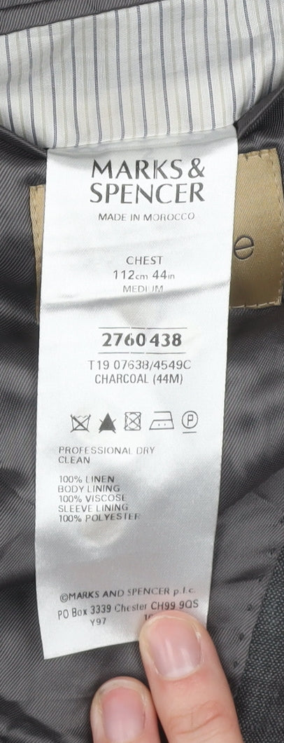 Marks and Spencer Grey Suit Jacket Size 44R