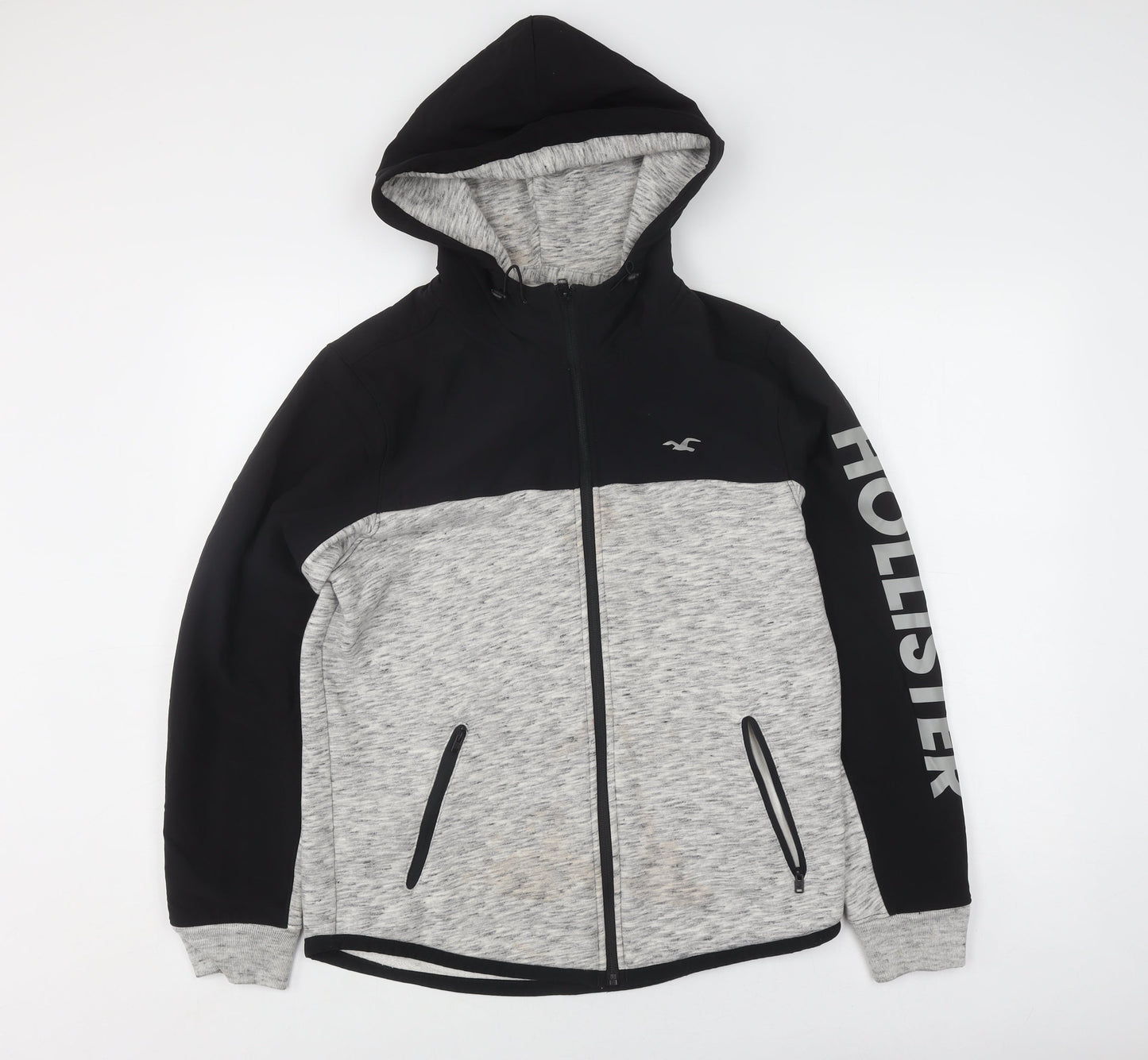 Hollister Men’s Grey Windbreaker Jacket S