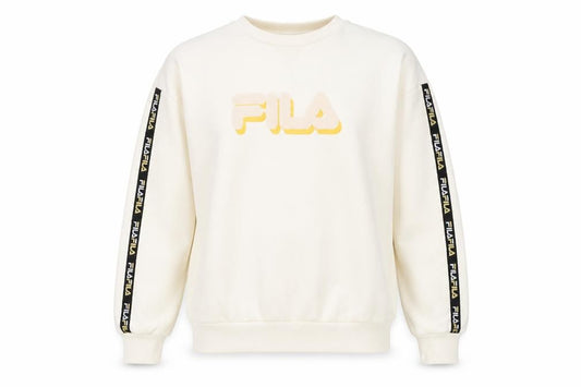 Unisex Adults UK S Regular FILA Ivory Pullover Sweatshirt