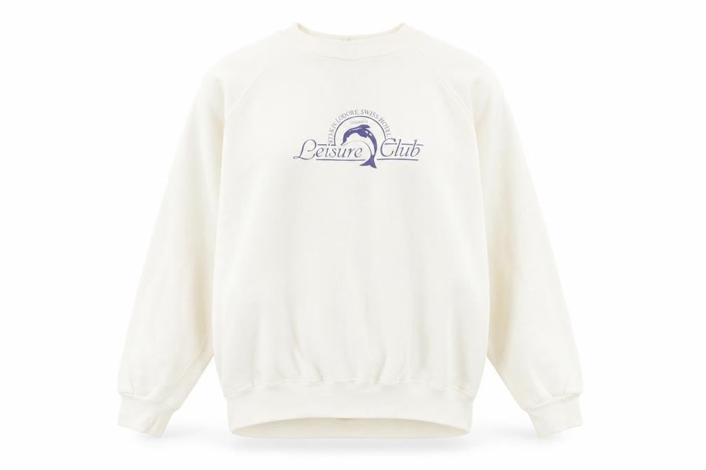 David Womens Allan Ivory Pullover Sweatshirt M