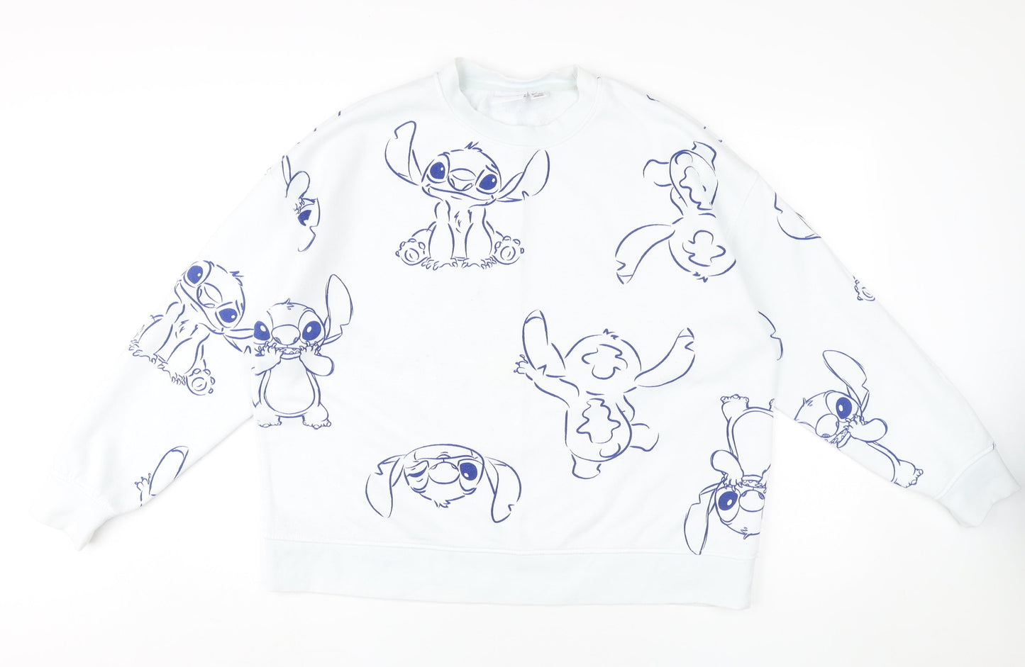 Disney Women’s White Stitch Sweatshirt L