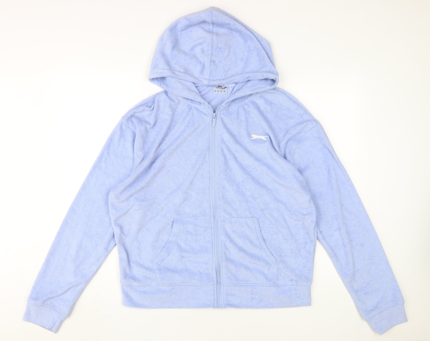 Slazenger Women's Blue Full Zip Hoodie Size 14