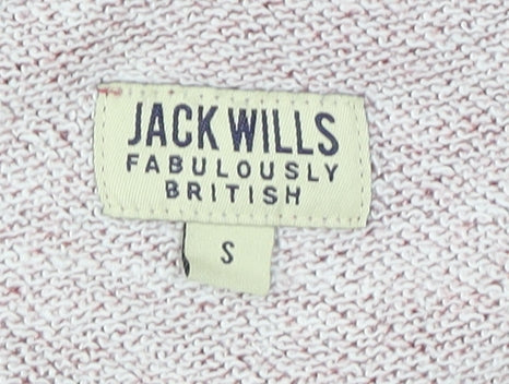 Jack Wills Men's Red Full Zip Hoodie S