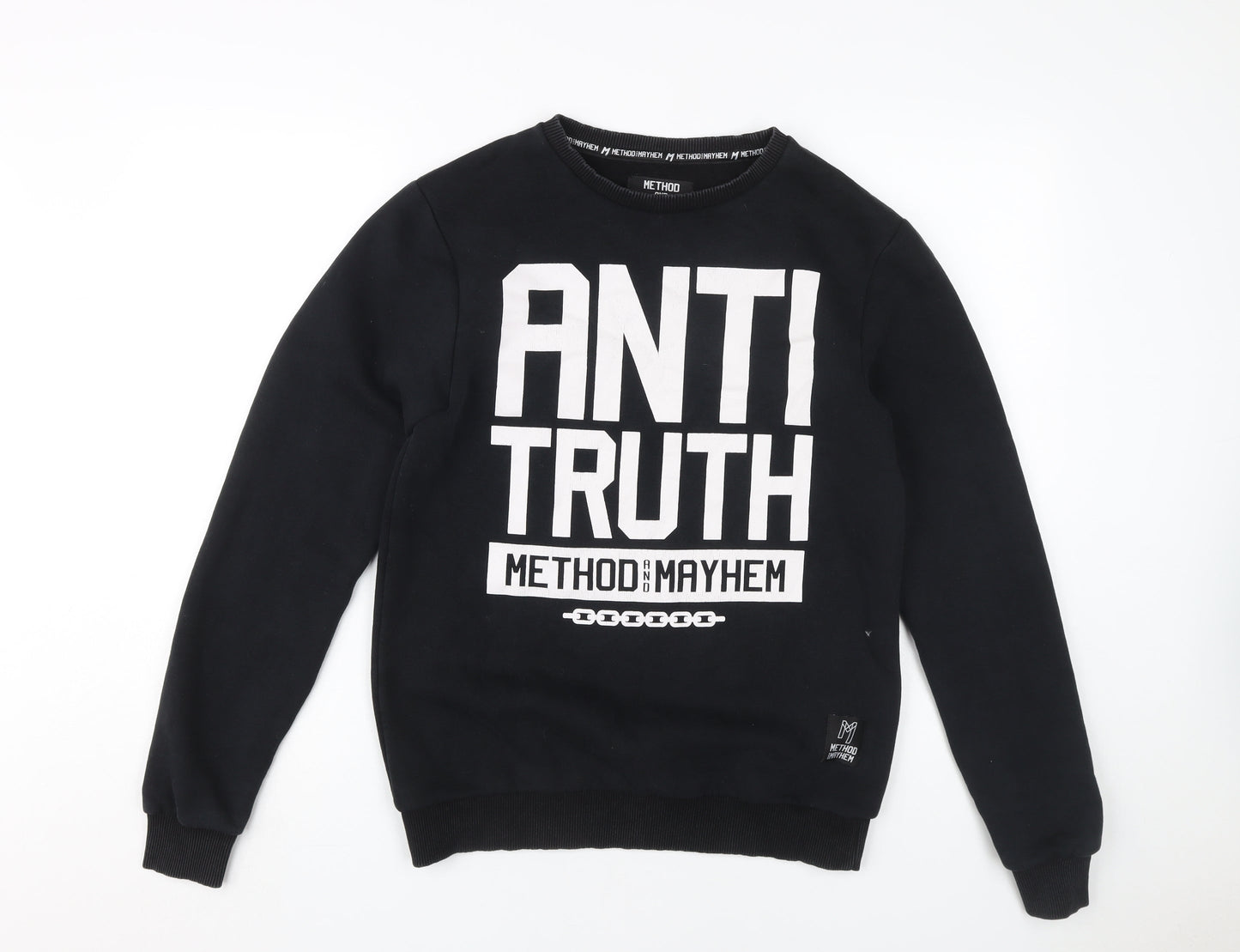 Method and Mayhem Men's Black XS Pullover Sweatshirt