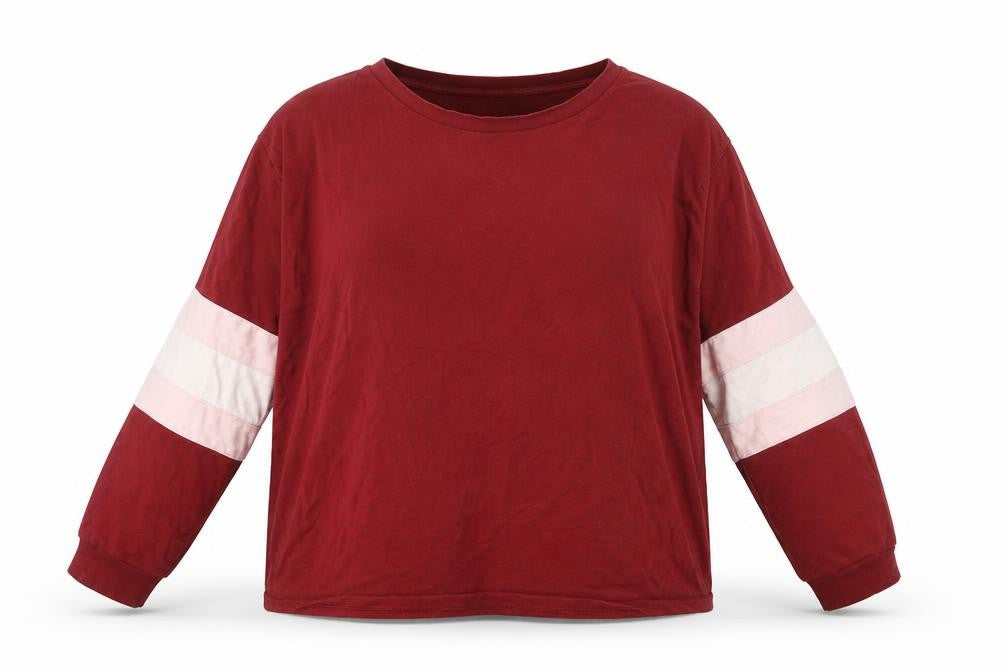 Front view of ASOS Women's Red Pullover Sweatshirt, size 22