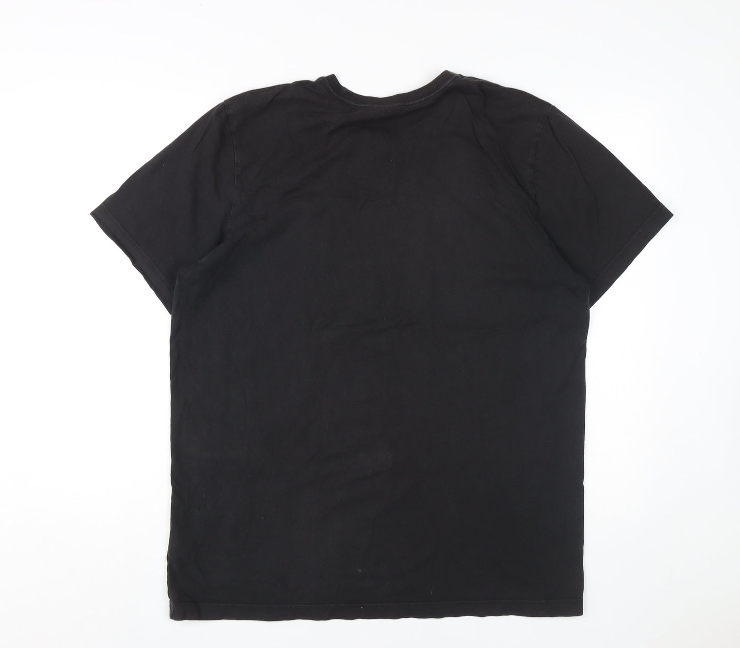 Adidas Men's Black XL Graphic T-Shirt, Regular Fit Cotton