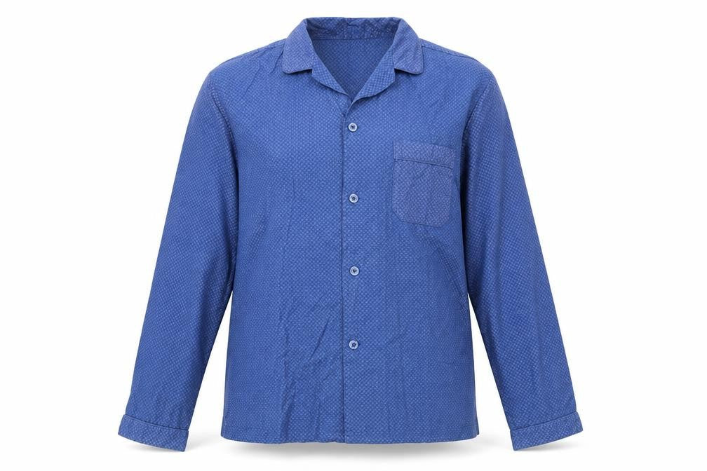 Maine Womens New England Blue Button-Up Shirt M