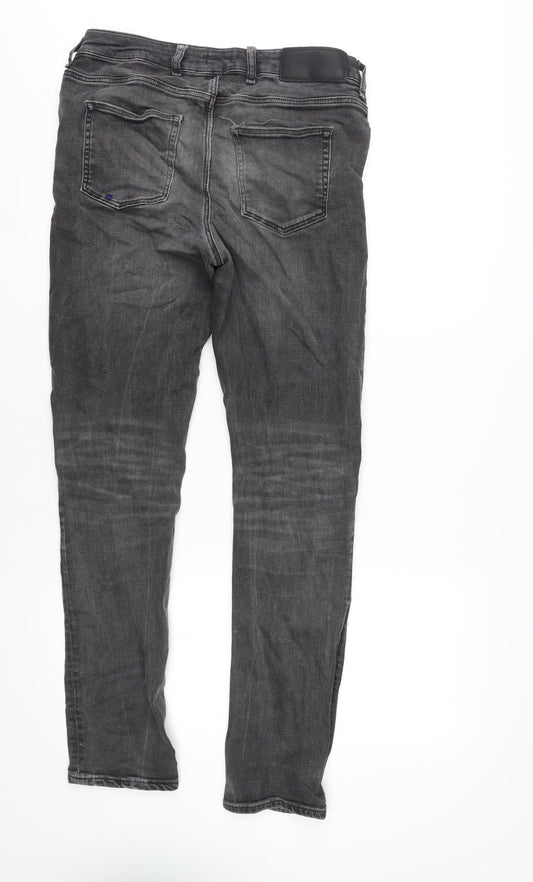River Island Men's Black Skinny Jeans UK 30R