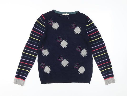White Stuff Women's Multicoloured Pullover Jumper UK 10