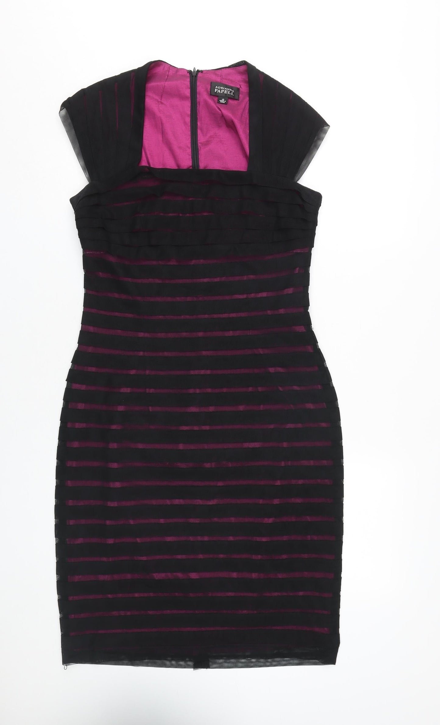 Adrianna Papell Women's Multicoloured Sheath Dress Size 10