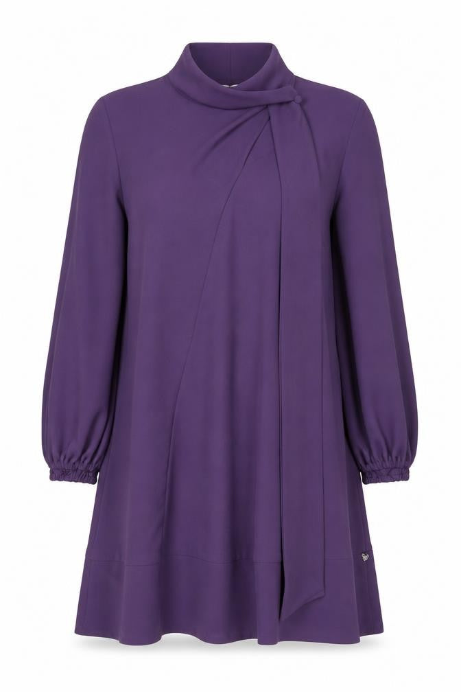 Mat. Women's Purple Long Sleeve Dress M