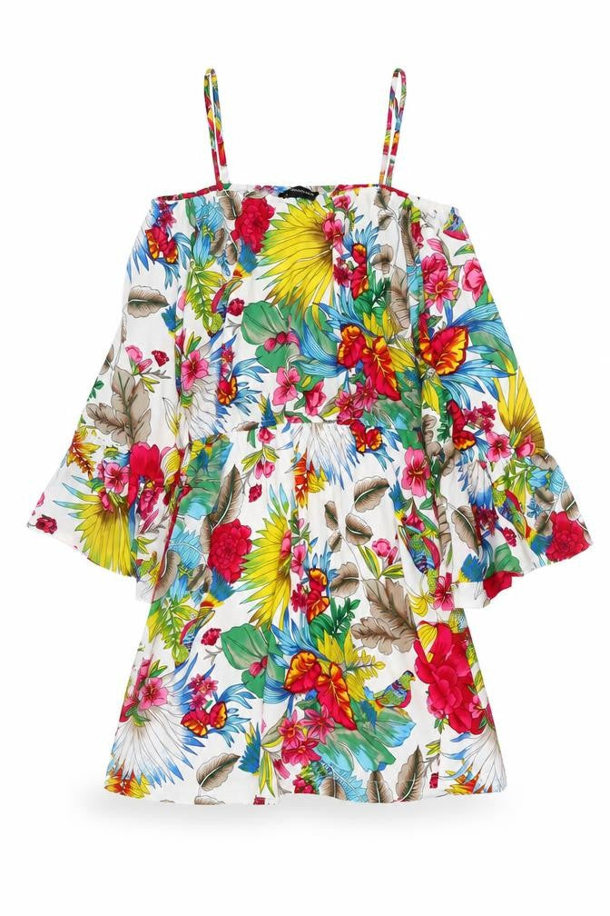 PrettyLittleThing Women's Floral A-Line Dress, Size 10