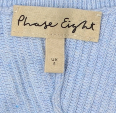 Phase Eight Women's Blue V-Neck Cardigan, Size S