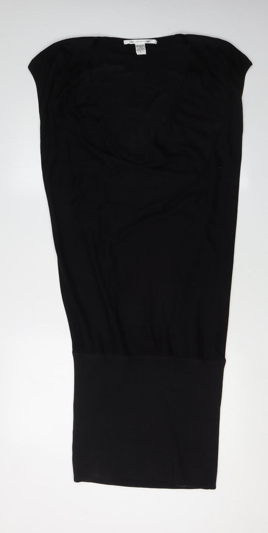 Diane von Fürstenberg Women's Black Silk Dress, Size L