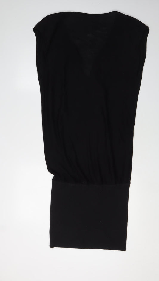Diane von Fürstenberg Women's Black Silk Dress, Size L