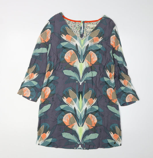 White Stuff Women's Multicoloured Floral Dress Size 8