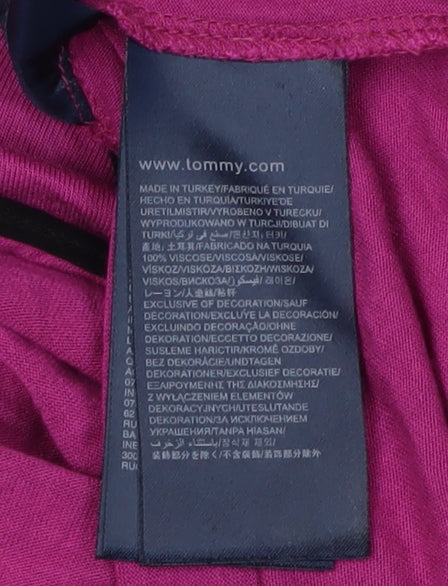 Tommy Hilfiger Women's Purple Short Sleeve T-Shirt