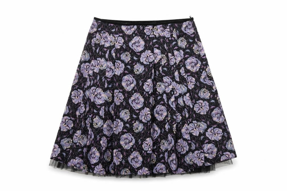Whistles Women's Multicoloured Silk Floral Skirt Size 12