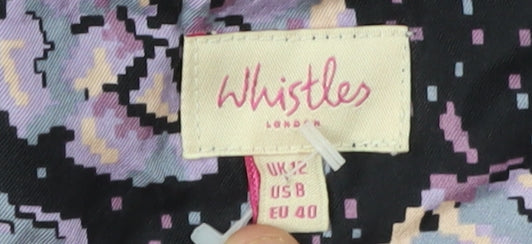Whistles Women's Multicoloured Silk Floral Skirt Size 12