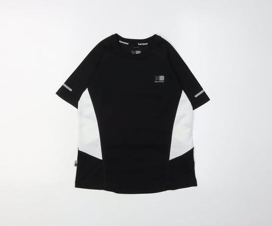Karrimor Boys Black Running T-Shirt, 7-8 Years, Reflective
