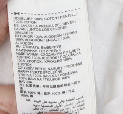 Superdry Women's White A-Line Dress Size 6