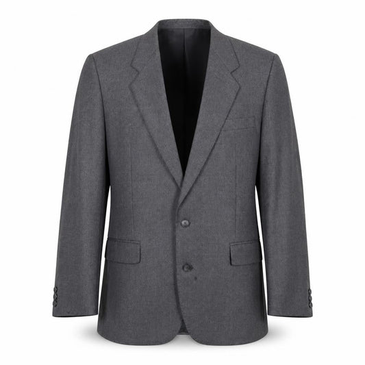 Mens 40 Chest Regular Dunn & Co. Inc. Grey Two-Button Blazer