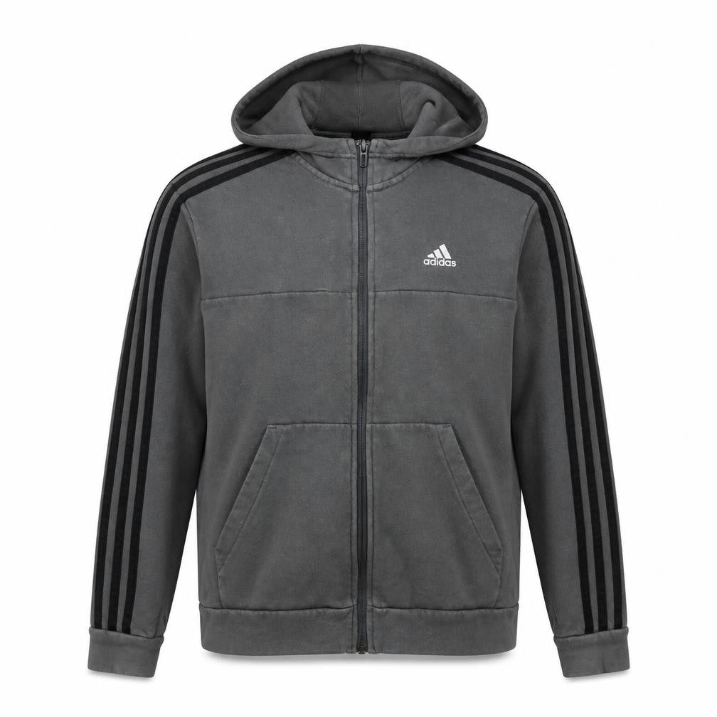 Adidas Boys Grey Full Zip Hoodie 11-12 Years