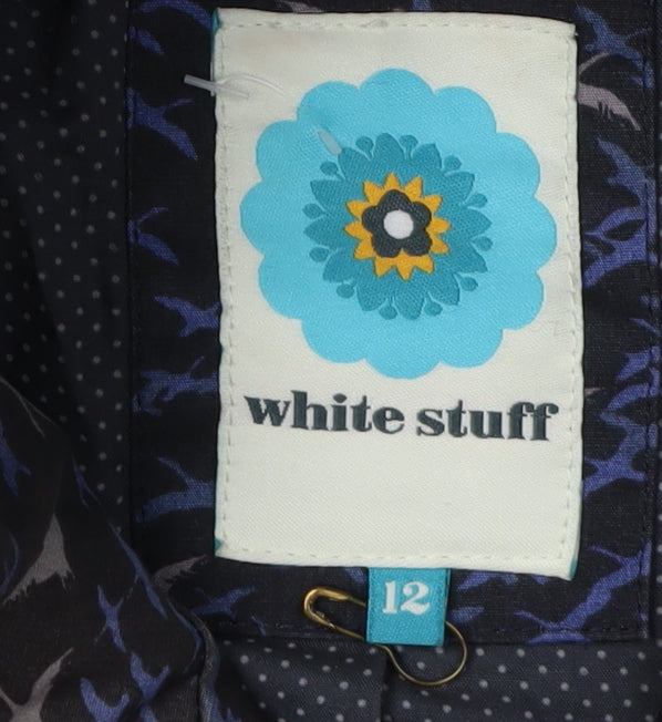 White Stuff Women's Multicolour Rain Coat Size 12