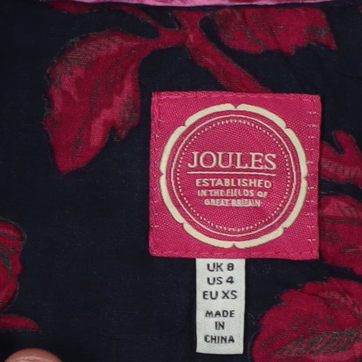 Joules Women's Blue Fleece Henley Sweatshirt XS