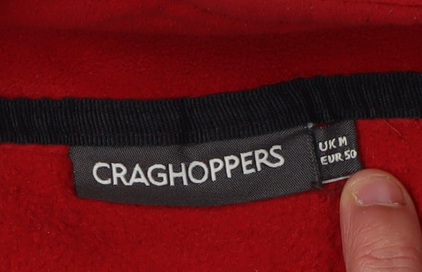 Craghoppers Men's Red 1/4 Zip Fleece Sweatshirt M