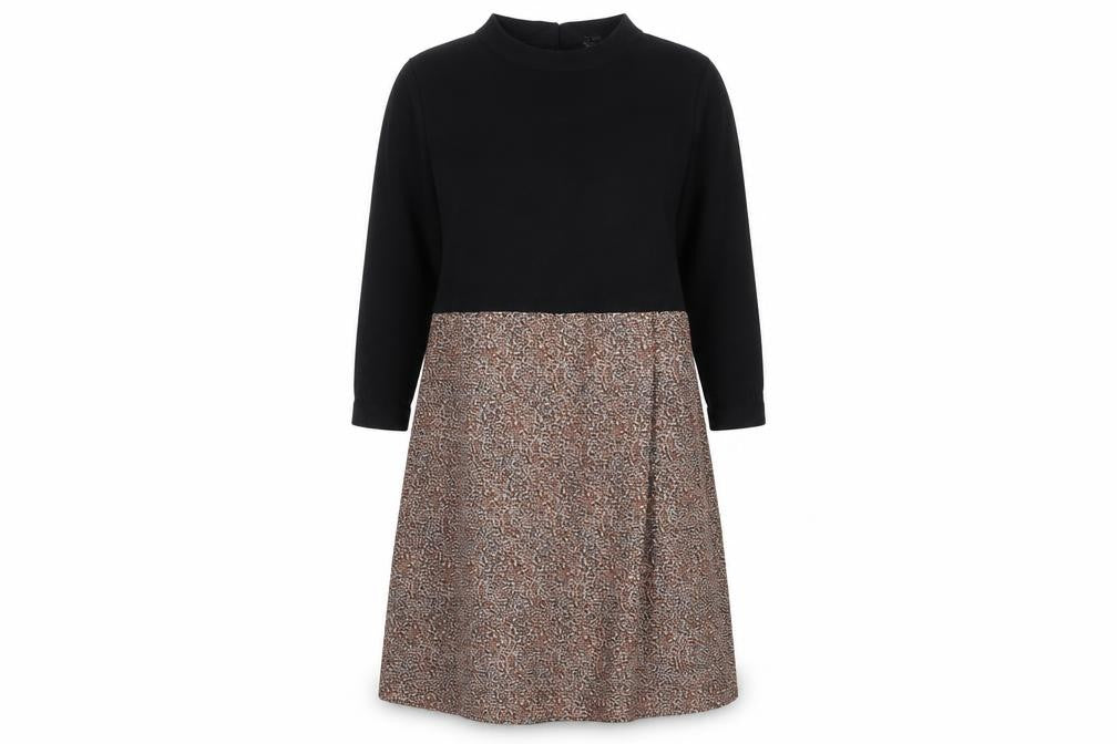 Front view of COS Women's Multicoloured Midi A-Line Dress XS