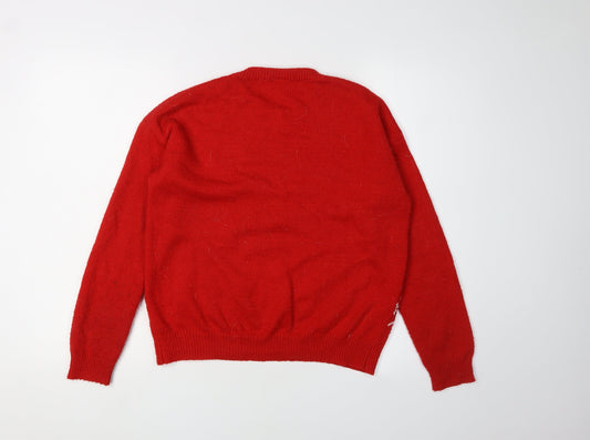 Disney Women's Red Christmas Jumper XS