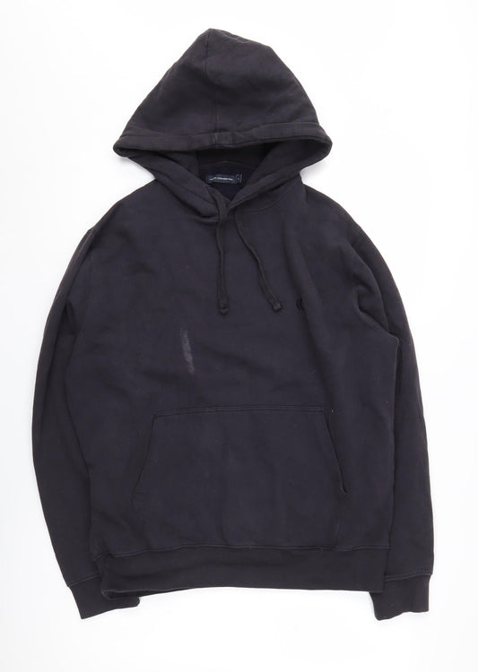 French Connection Men’s Black Hoodie Size L Pullover