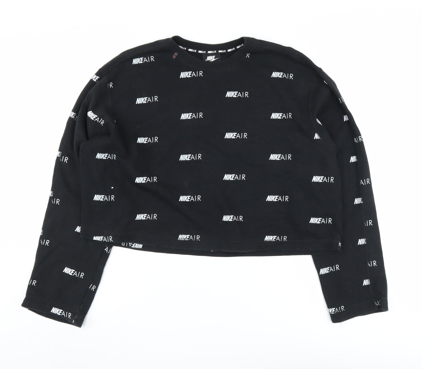 Nike Women's Black Logo Pullover Sweatshirt XL