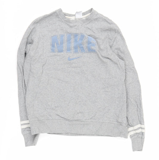 Nike Unisex Grey Sweatshirt M - Logo Graphic Print