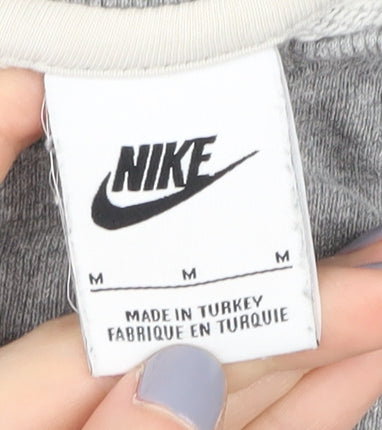Nike Unisex Grey Sweatshirt M - Logo Graphic Print