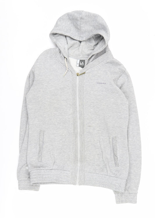 LA Gear Women's Grey Full Zip Hoodie Size 12