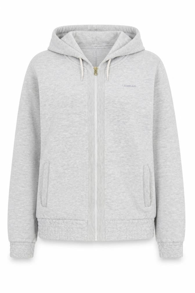 LA Gear Women's Grey Full Zip Hoodie Size 12