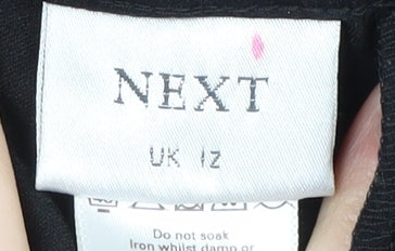 Next Women's Black Trousers, Size 12, Cotton Blend