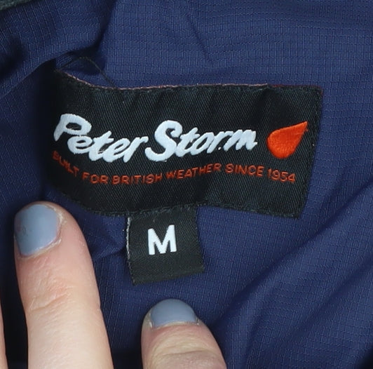 Peter Storm Men's Blue Waterproof Jacket M