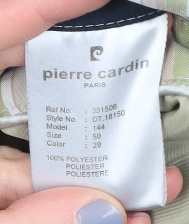 Pierre Cardin Men's Black Mid-Length Overcoat