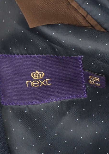 Next Men's Blue Suit Jacket Regular Fit 42R