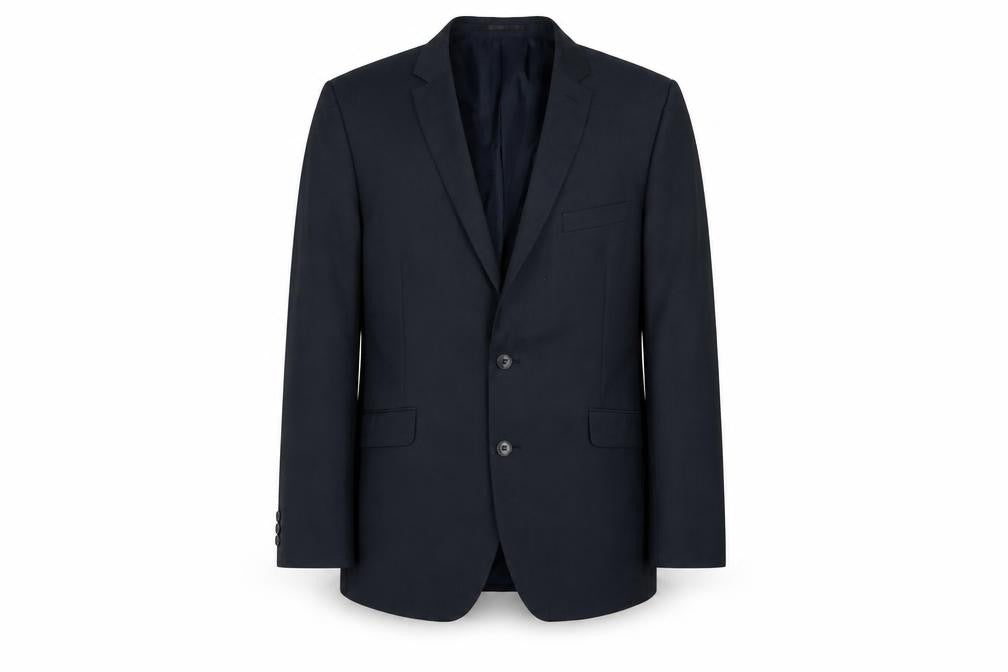 Scott & Taylor Men's Black Blazer, 44R, Business Formal