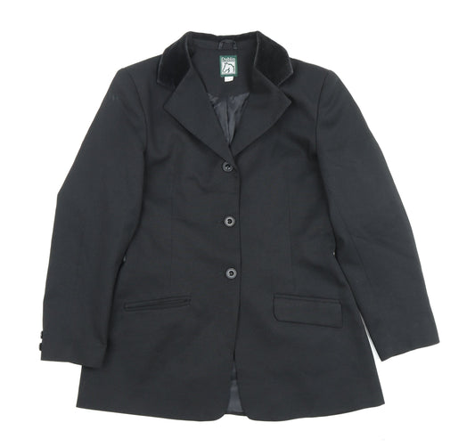 Dublin Women's Black Blazer Size 14 Classic Fit