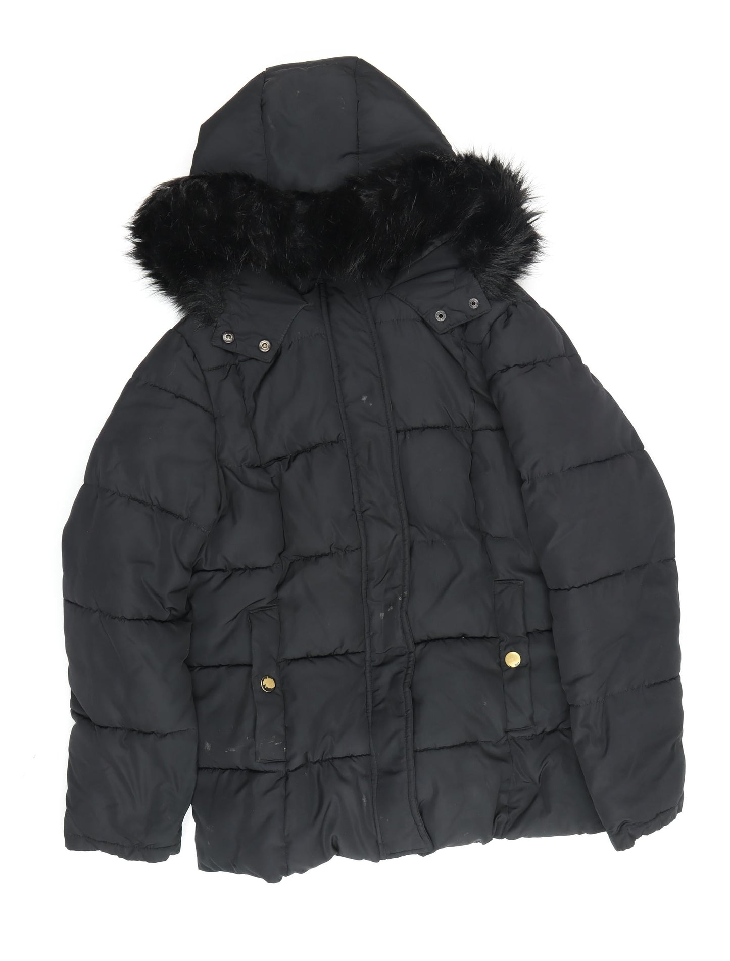 Very Women's Black Puffer Jacket Size 14