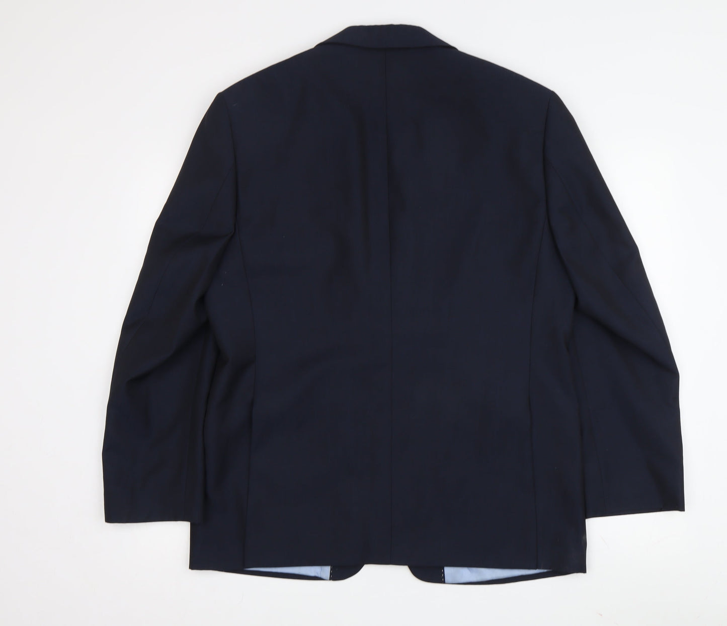 Daniel Hechter Men's Blue Wool Blazer, 40S Business Formal