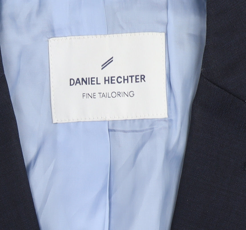 Daniel Hechter Men's Blue Wool Blazer, 40S Business Formal